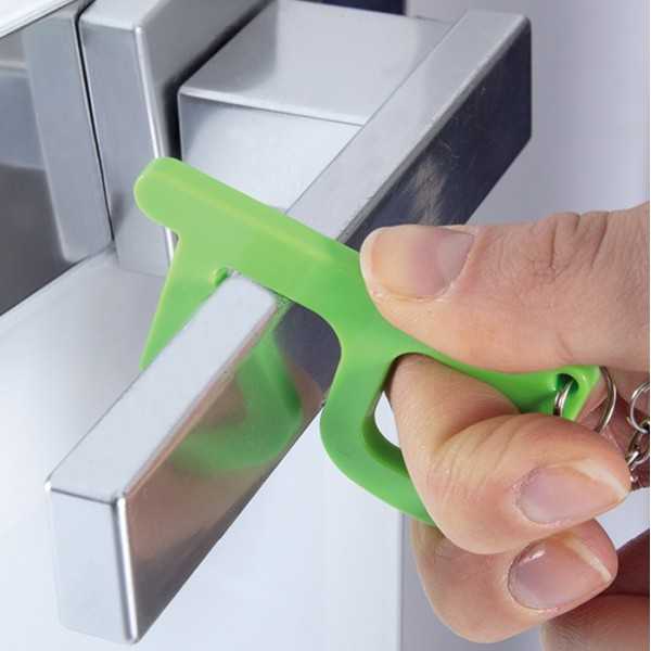 Toucher plastica antibatterica verde lime 4x7 cm Personalizzato | Prezzi Ingrosso