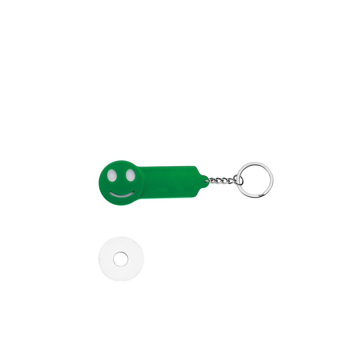 Smile plastica e metallo verde 5x2 cm Personalizzate | Prezzi Ingrosso