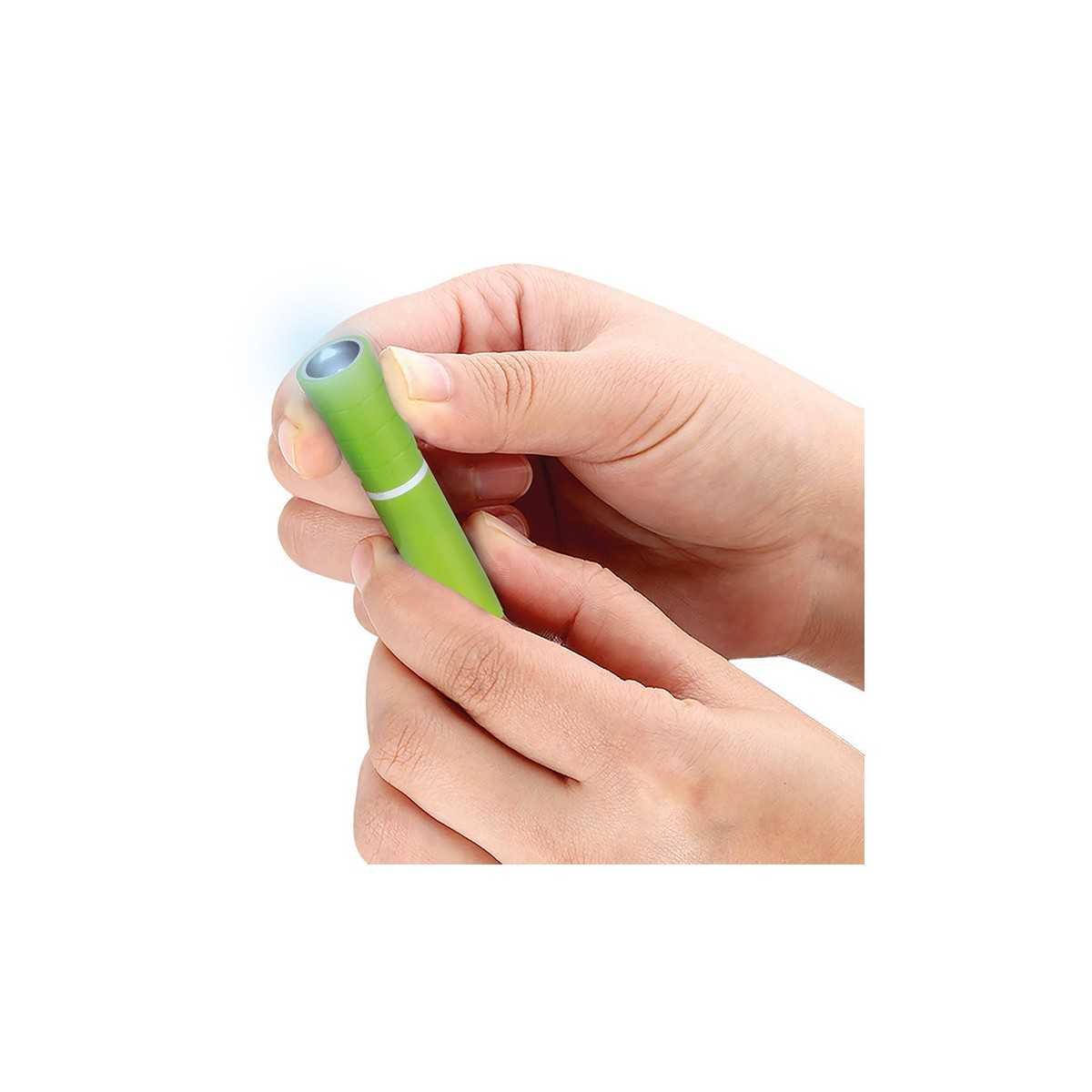 Torch Key plastica e metallo verde 5x1 cm Personalizzato | Prezzi Ingrosso
