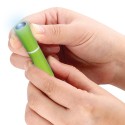 Torch Key plastica e metallo verde 5x1 cm Personalizzato | Prezzi Ingrosso