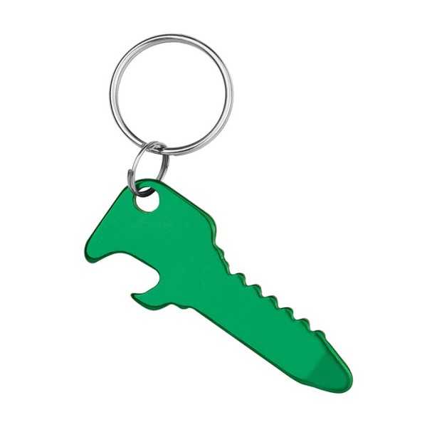 Key Opener metallo verde 6x2 cm Personalizzato | Prezzi Ingrosso