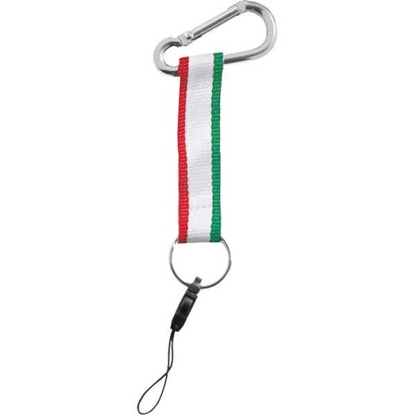 Skizzo poliestere e metallo verde 9x2 cm Personalizzato | Prezzi Ingrosso