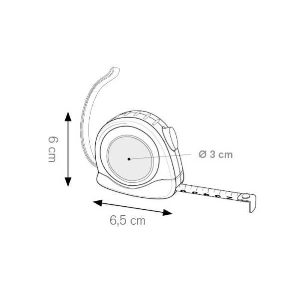 Long 3 plastica e metallo 6x6 cm Personalizzato | Prezzi Ingrosso