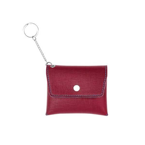 Pochette Key poliuretano rosso celeste 9x8 cm Personalizzate | Prezzi Ingrosso