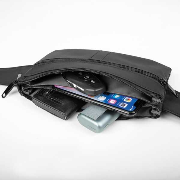 Marsupio Ocean nylon 900d nero 5x12 cm Personalizzato | Prezzi Ingrosso