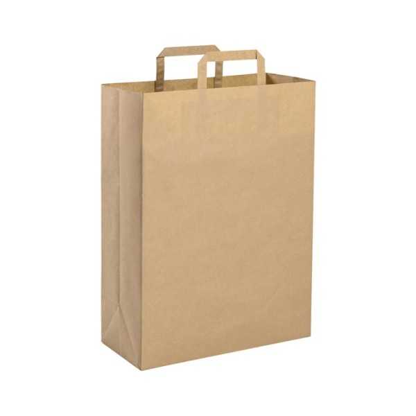 Shopper carta riciclata avana avana 32x43 cm Personalizzato | Prezzi Ingrosso