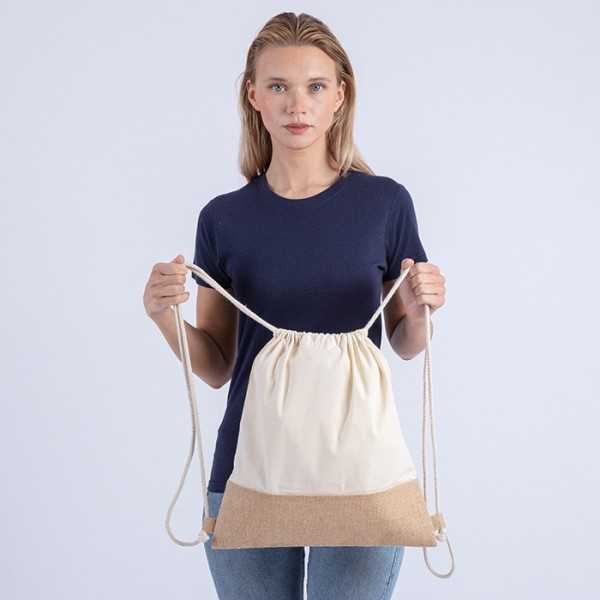 Katy cotone e juta ecru 38xh42 Personalizzato | Prezzi Ingrosso