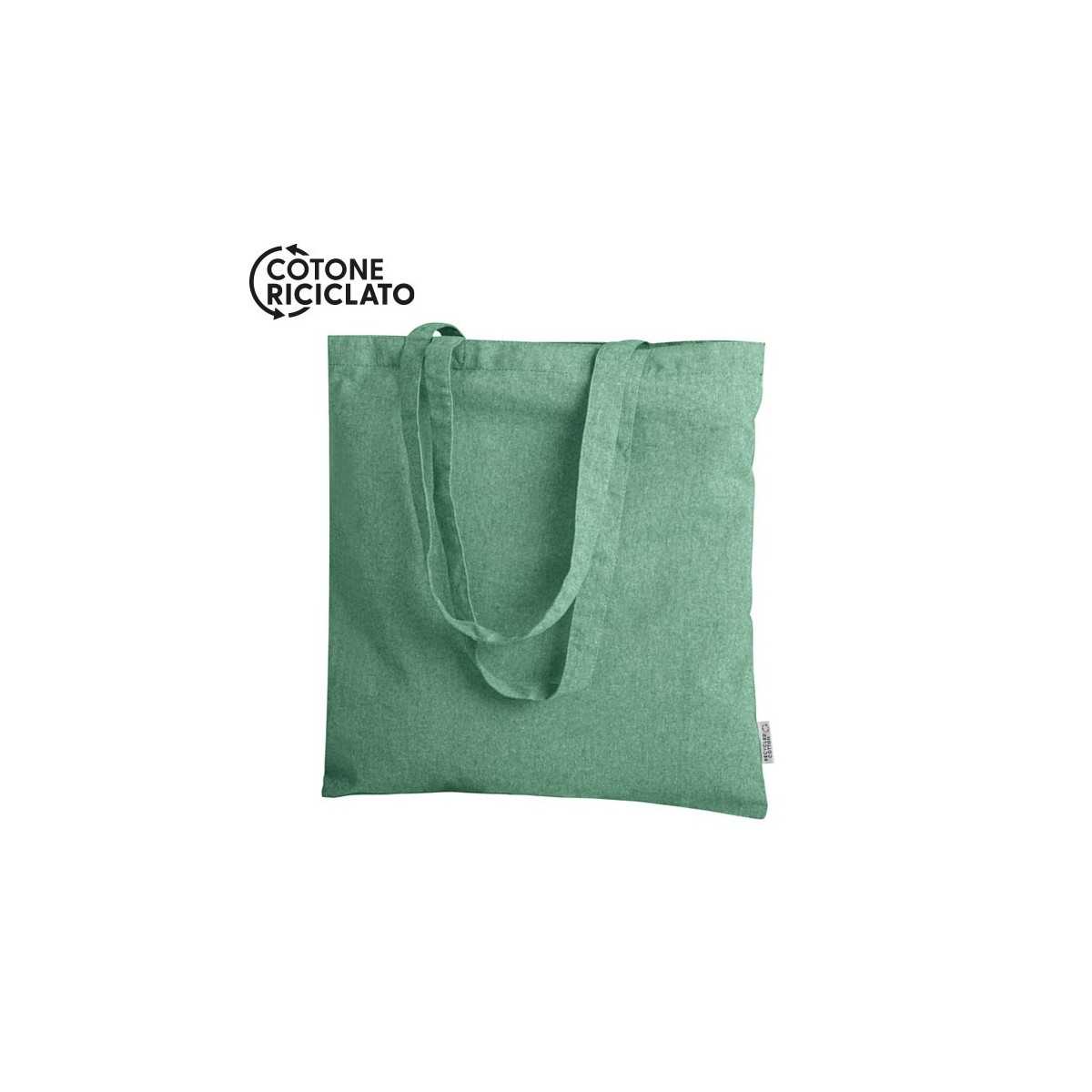 Lara cotone riciclato verde 38x42 cm Personalizzata | Prezzi Ingrosso