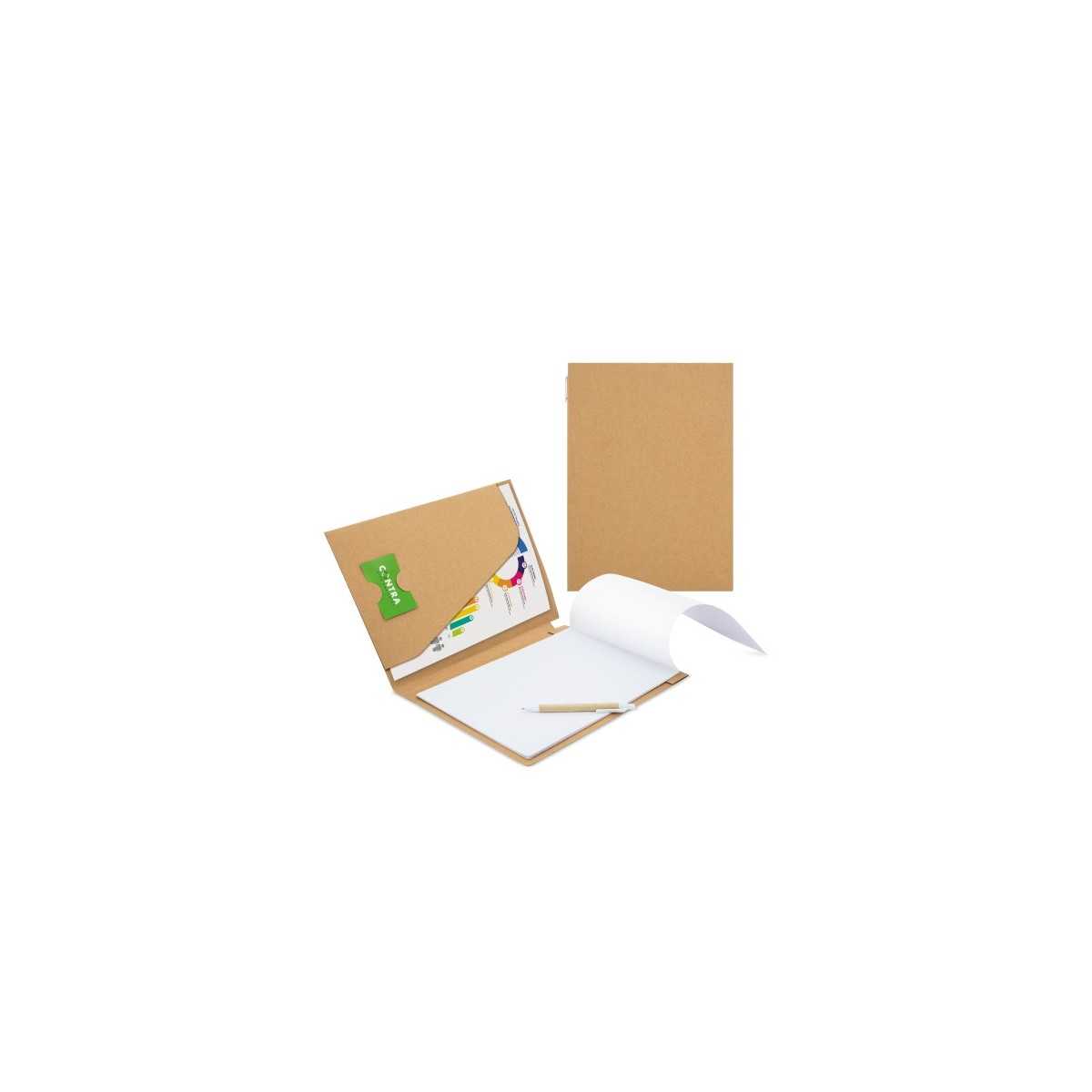 TACCUINO CON BLOCCO NOTES E PENNA ECO "SEMINAR"