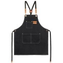 GREMBIULE COTONE CANVAS E POLIESTERE RICICLATO “SIBARITA”