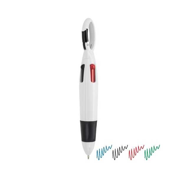 PENNA 4 COLORI + MOSCHETTONE "KLEUR"