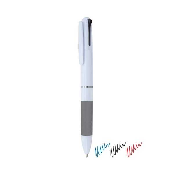 PENNA 3 COLORI CON ANELLI IN METALLO "FARVES"