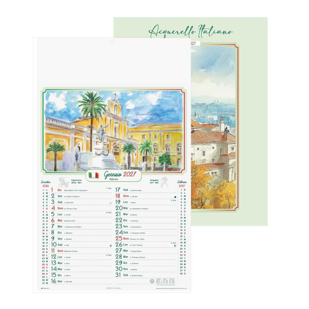 B033 Calendario Città D'Italia