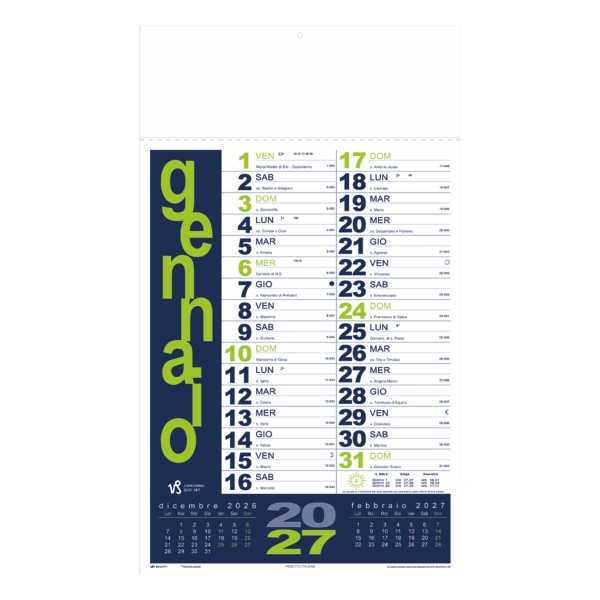 Calendario Olandese B059 Portoghese Personalizzato 2027