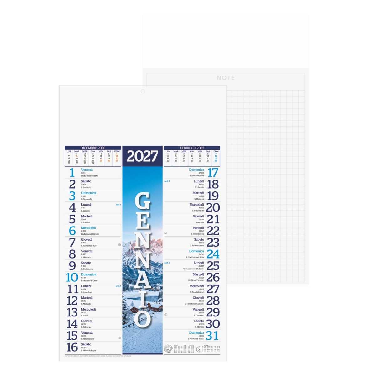 Calendario Olandese B061 Quattro Stagioni Personalizzato 2027