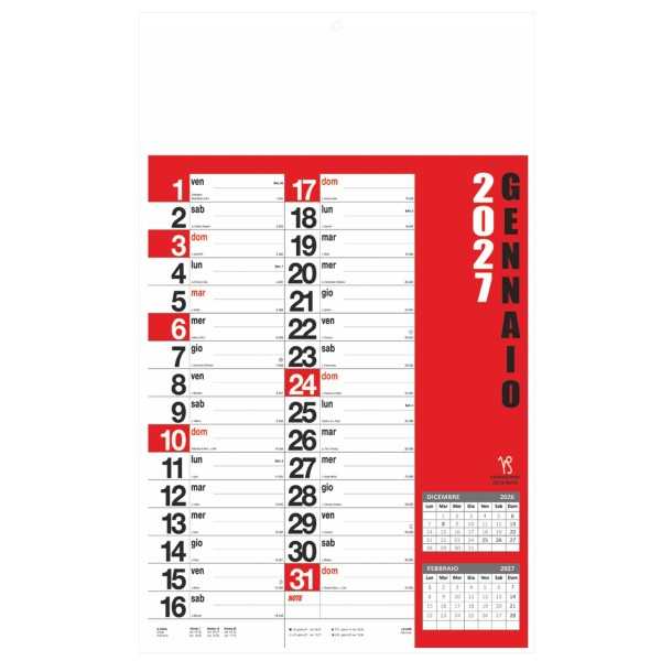 Calendario Norvegese B096 Personalizzato 2027