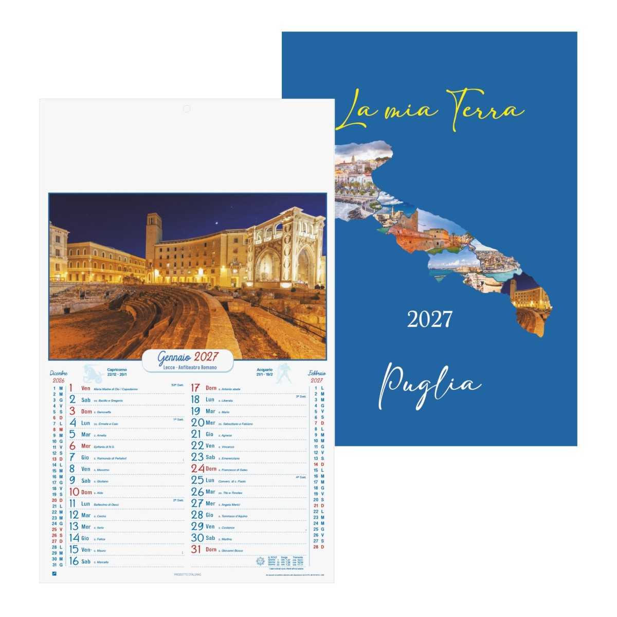B103 PUGLIA - Calendario Illustrato
