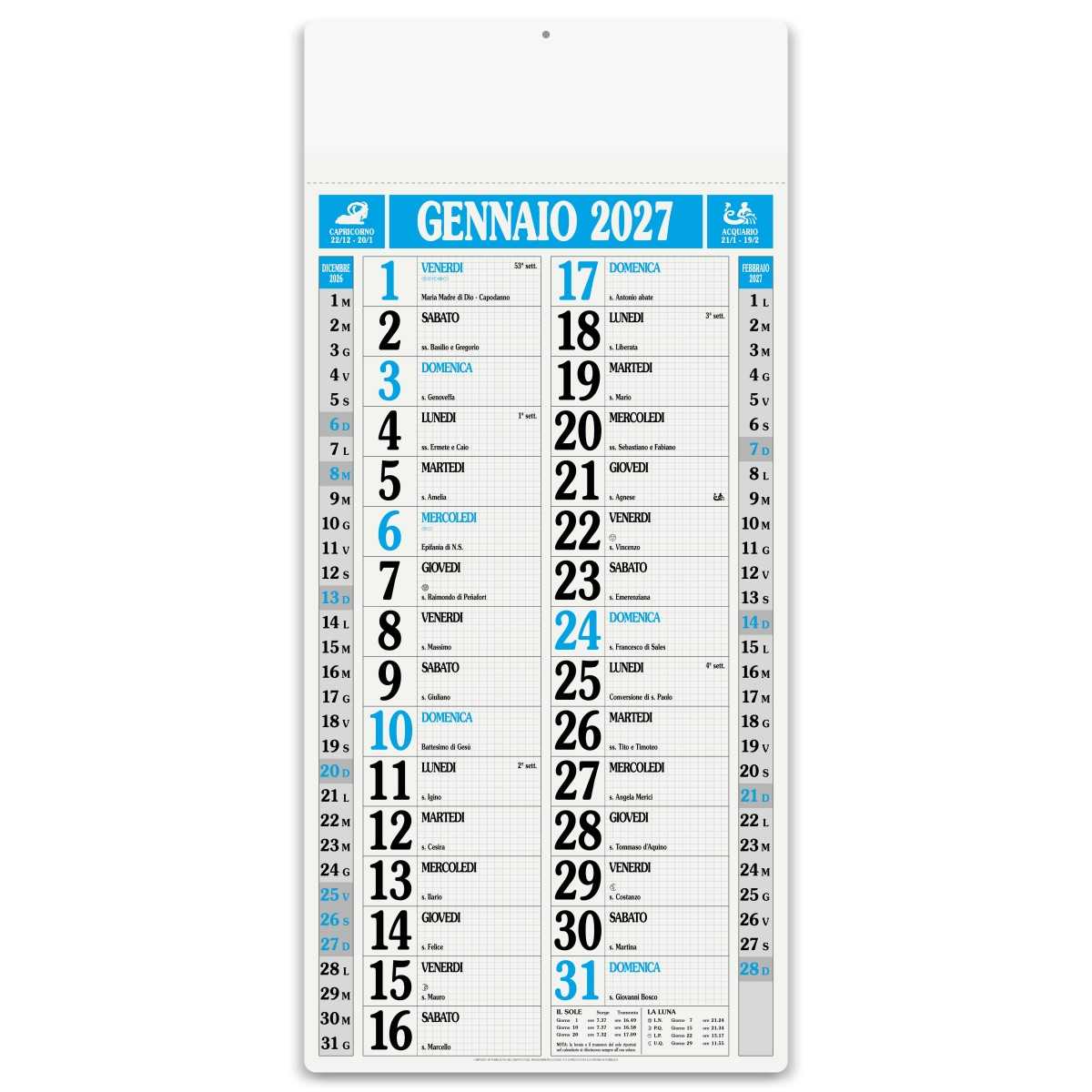 Calendario Olandese MAGNUM Personalizzato 2027 33x71 cm