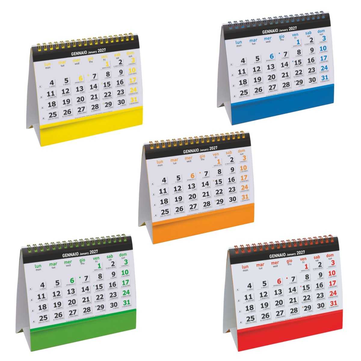 Calendario da Tavolo H010 Essential Desk Personalizzato 2027