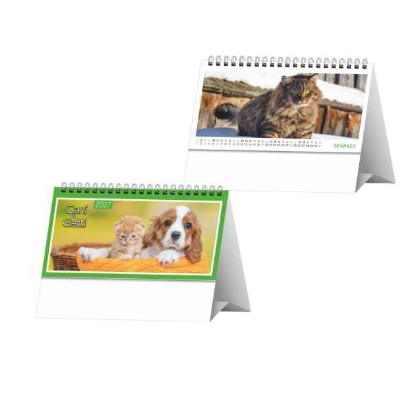 H012 CALENDARIO DA TAVOLO CANI E GATTI