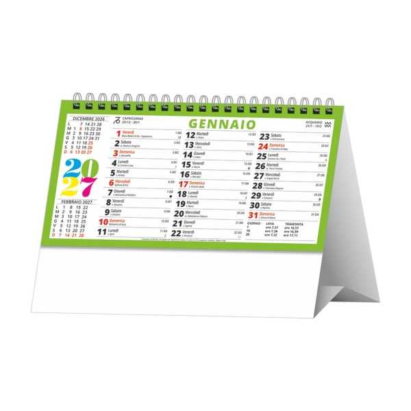 Calendario da Tavolo Svedese H015 Personalizzato 2027