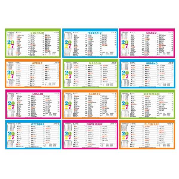 Calendario da Tavolo Svedese H015 Personalizzato 2027