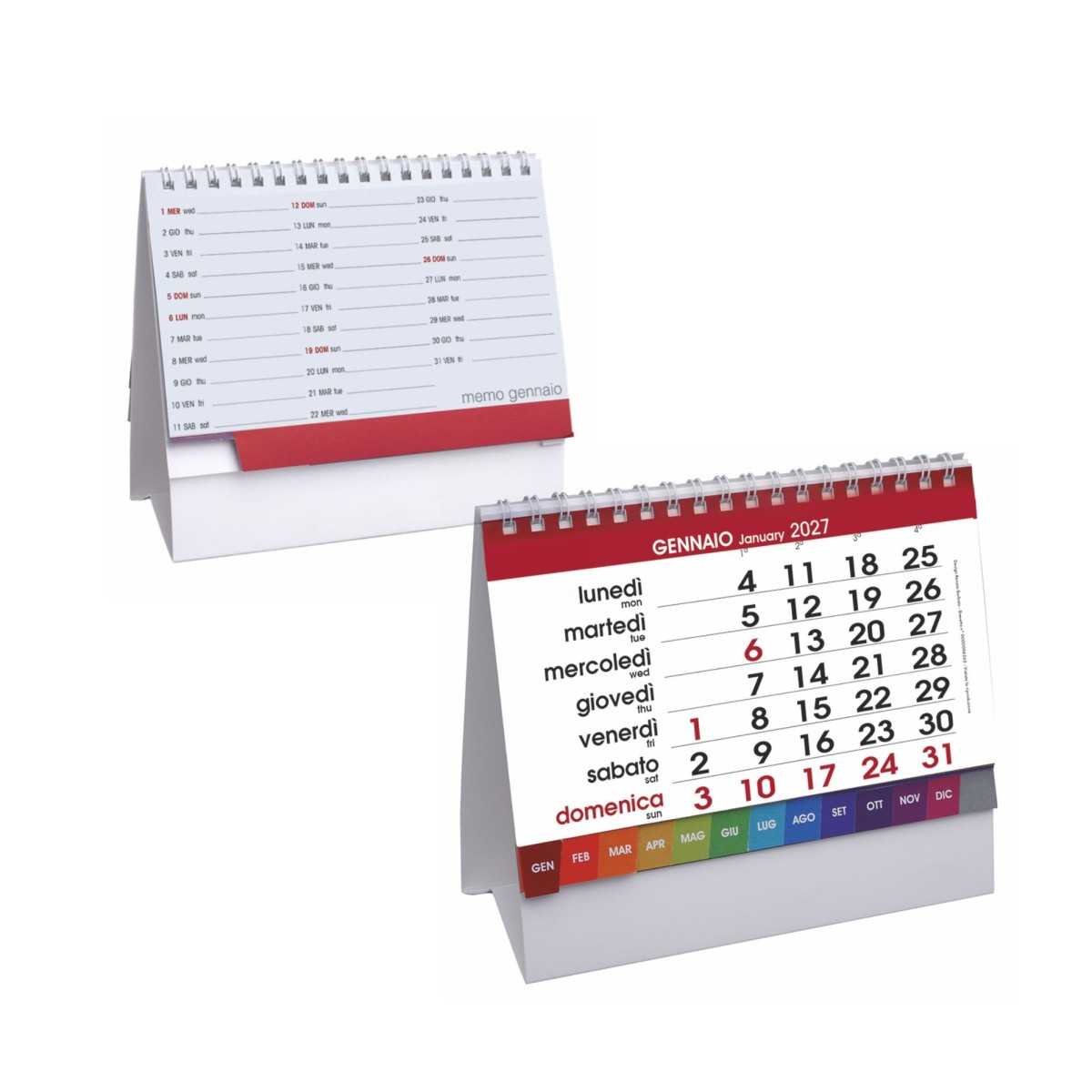 Calendario da Tavolo H018 Desk Personalizzato 2027