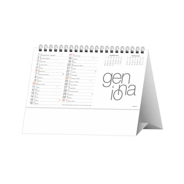 Calendario da Tavolo Design H021 Personalizzato 2027