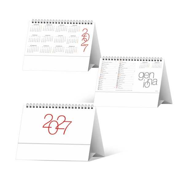 Calendario da Tavolo Design H021 Personalizzato 2027