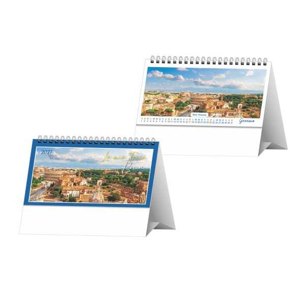H053 ROMA - Calendario Illustrato da Tavolo