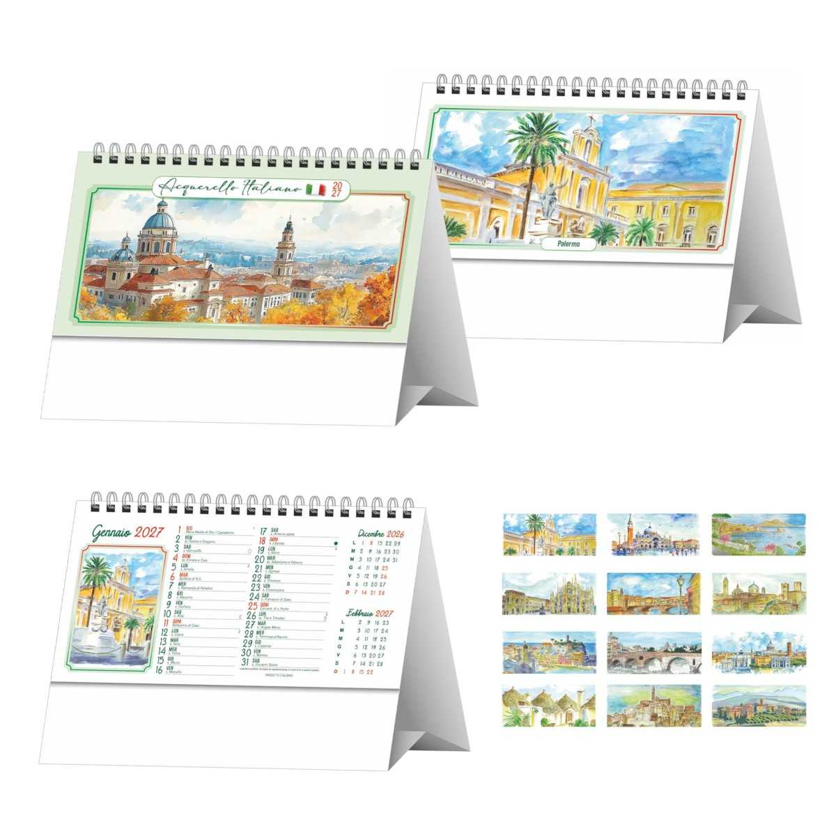 Calendario da Tavolo Città d'Italia SP24 Personalizzato 2027