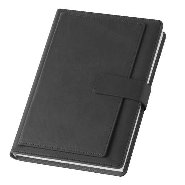 Agenda Portafoglio ecopelle nero 15x21 cm Personalizzata | Prezzi Ingrosso