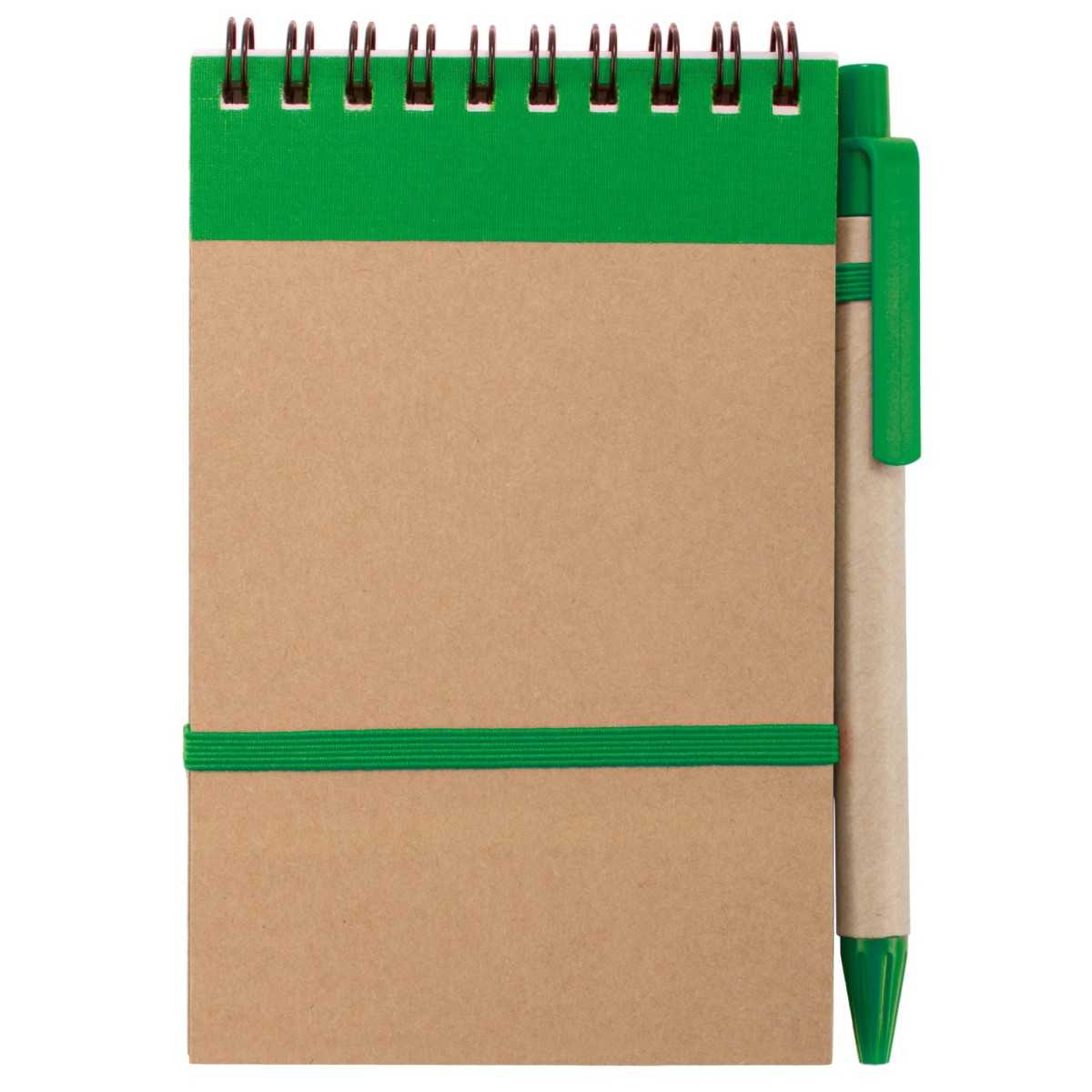 Mini Notes Cartoon cartone riciclato verde 7x14 cm Personalizzati | Prezzi Ingrosso