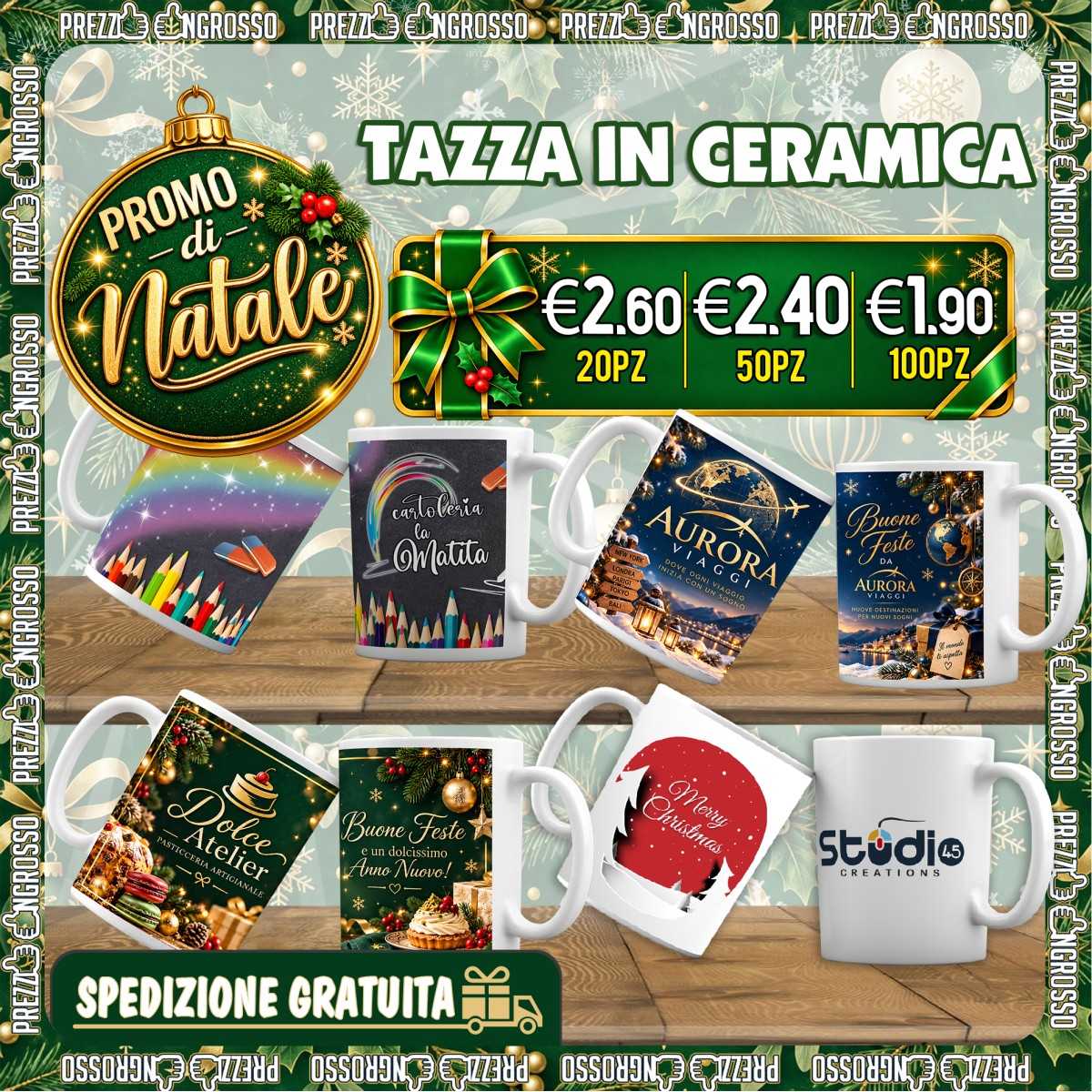 PROMO Tazze in Ceramica Personalizzate con Logo | Prezzi Ingrosso