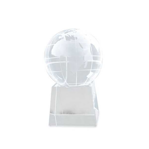 TROFEO VETRO MAPPAMONDO "TERRA"