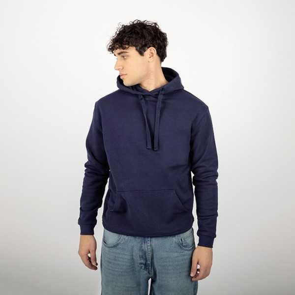 Eco Hoodie cotone, poliestere riciclato nero Personalizzato | Prezzi Ingrosso