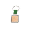 0702 Cuad wood - Portachiavi girevole