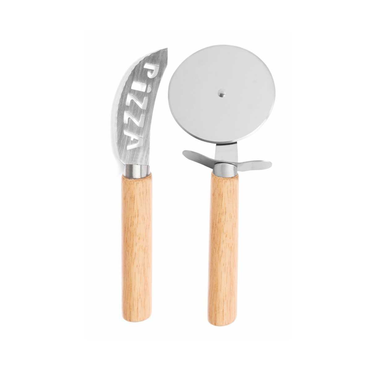0750 Creusa - Set Taglia Pizza In Bamboo