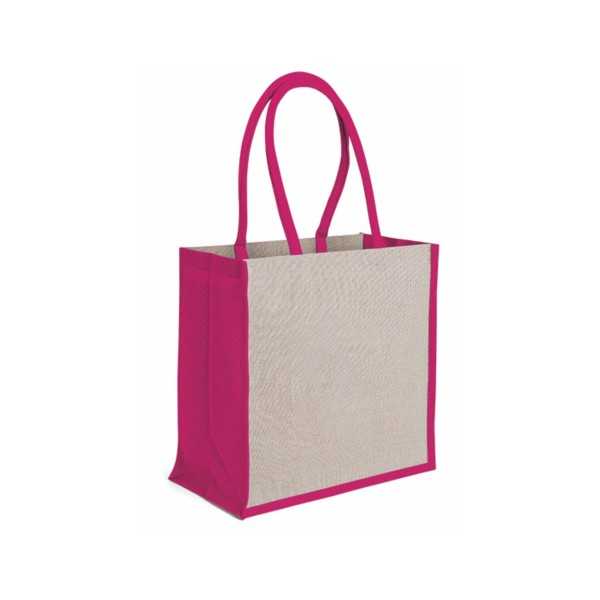 0951 Dalia - Borsa Mare In Juta E Cotone Dimensioni: cm 36x36x20