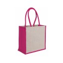 0951 Dalia - Borsa Mare In Juta E Cotone Dimensioni: cm 36x36x20