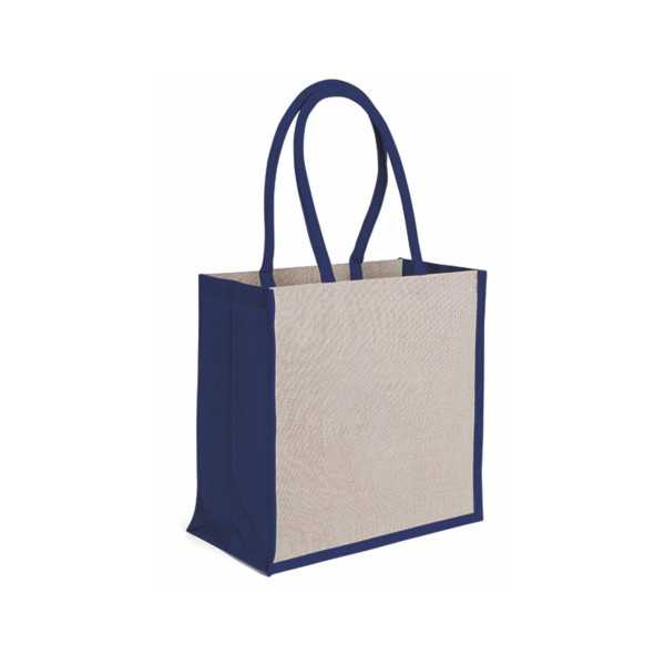 0951 Dalia - Borsa Mare In Juta E Cotone Dimensioni: cm 36x36x20