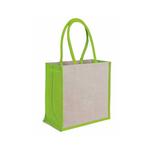 0951 Dalia - Borsa Mare In Juta E Cotone Dimensioni: cm 36x36x20