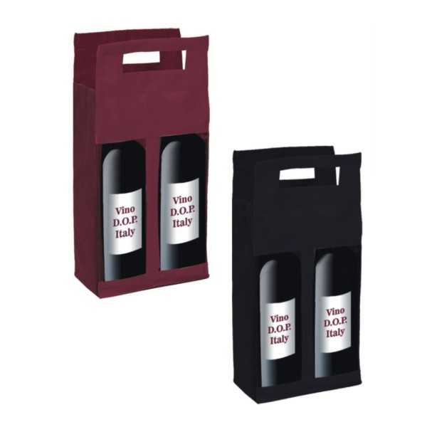 0958 Blood - Borsa Porta Vino Dimensioni cm. 16,5x9x35