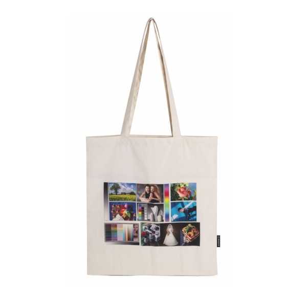 1008 Loly - Borsa Shopping Sublimatica In RPET Dimensioni: cm 38x42