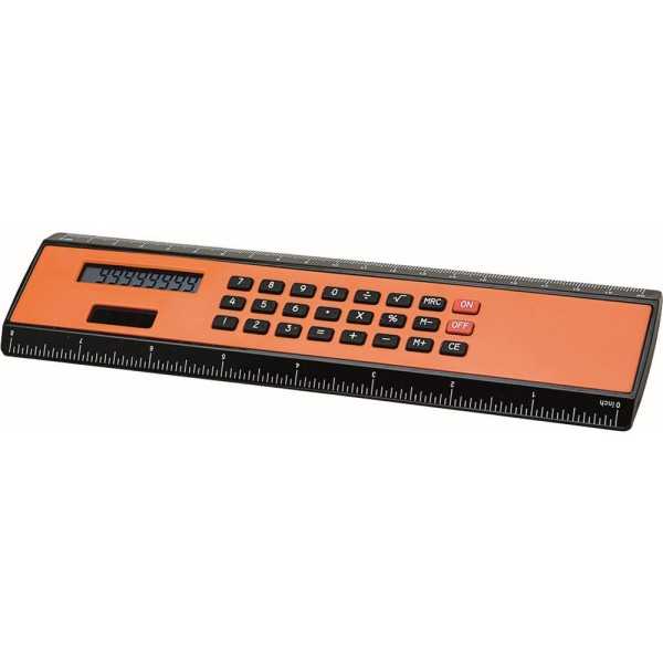 2138ARANCIO -RIGHELLO PLAST.C/CALCOL. ARANCIO