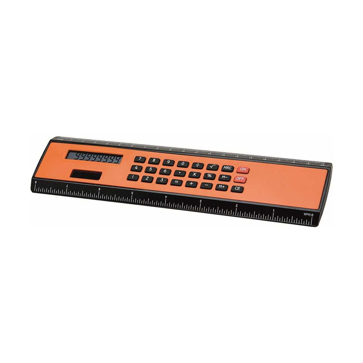 2138ARANCIO -RIGHELLO PLAST.C/CALCOL. ARANCIO