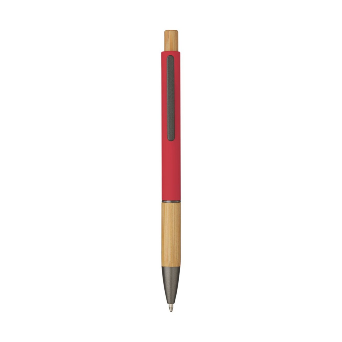 5695 Eloisa - Penna Sfera Soft Touch In Alluminio E Bamboo