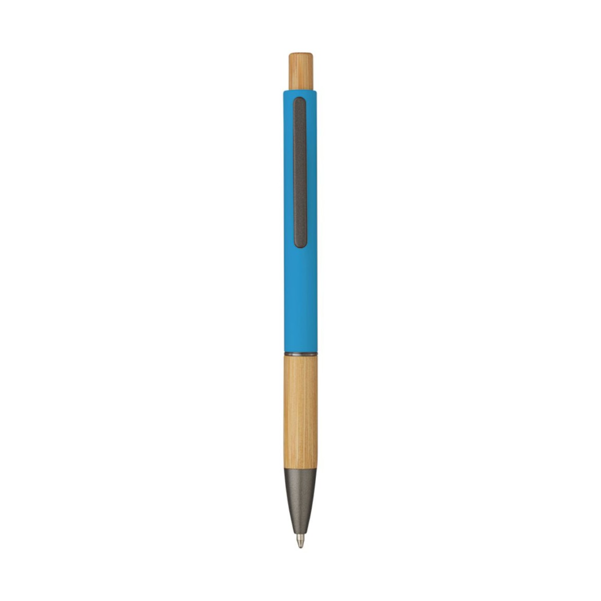5695 Eloisa - Penna Sfera Soft Touch In Alluminio E Bamboo