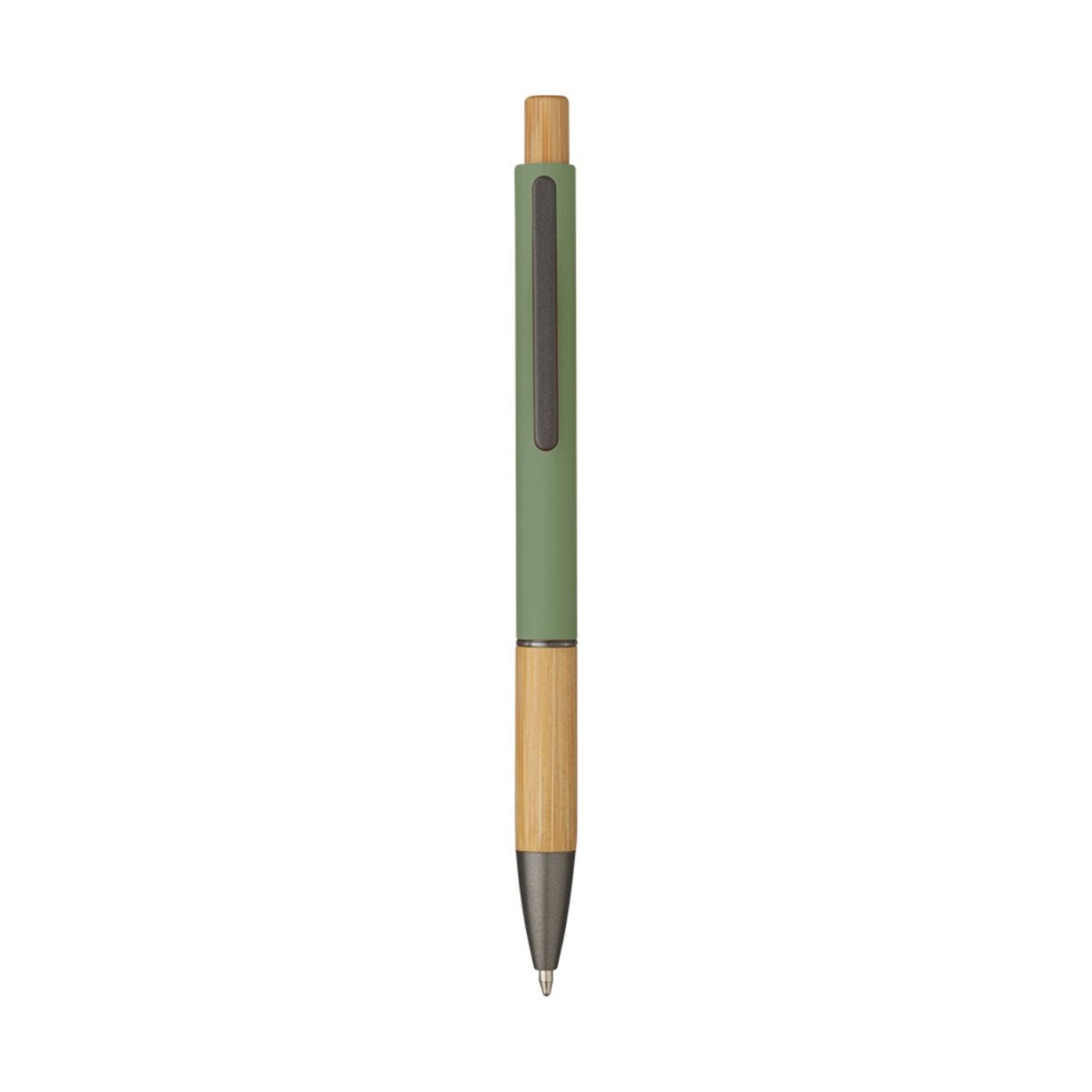 5695 Eloisa - Penna Sfera Soft Touch In Alluminio E Bamboo