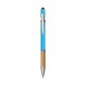 5698 Iris - Penna Sfera Soft Touch In Alluminio E Bamboo